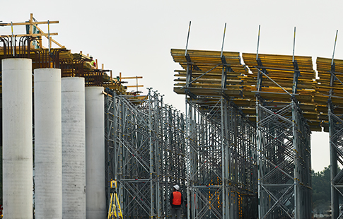 a large scale construction project